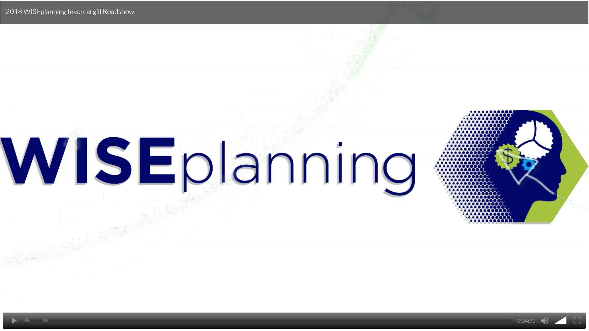2018 WISEplanning Invercargill Roadshow
